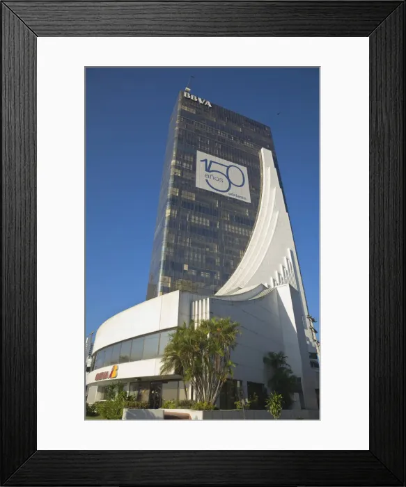 Framed Print : Panama, Panama City, Avenue Balboa, Building