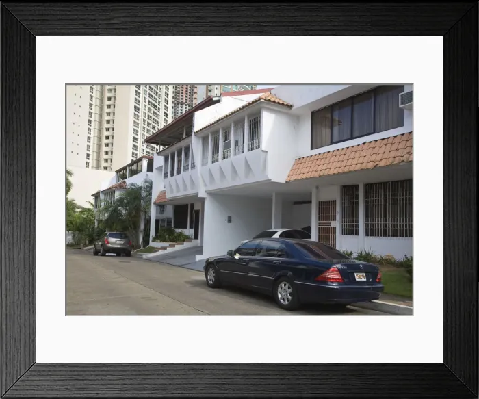 Framed Print : Panama, Panama City, Upmarket Houses at Punta Pacificia Framed Print : Panama, Panama City, Upmarket Houses at Punta Pacificia