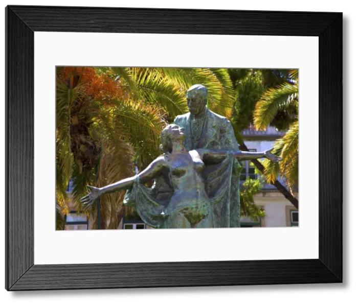 Framed Print : Statue of Famous Novelist Eca de Queiros, Lisbon, Portugal Framed Print : Statue of Famous Novelist Eca de Queiros, Lisbon, Portugal