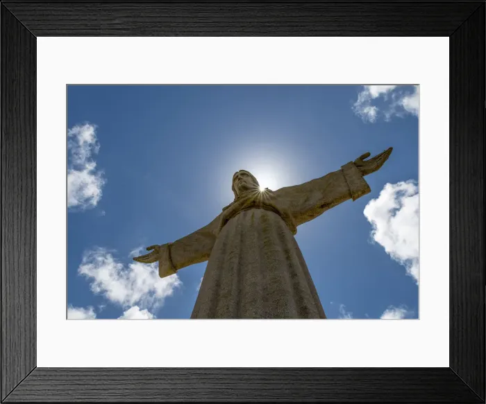 Framed Print : Portugal, Lisbon, Setubal, Cristo Rei or Christ the King statue Framed Print : Portugal, Lisbon, Setubal, Cristo Rei or Christ the King statue