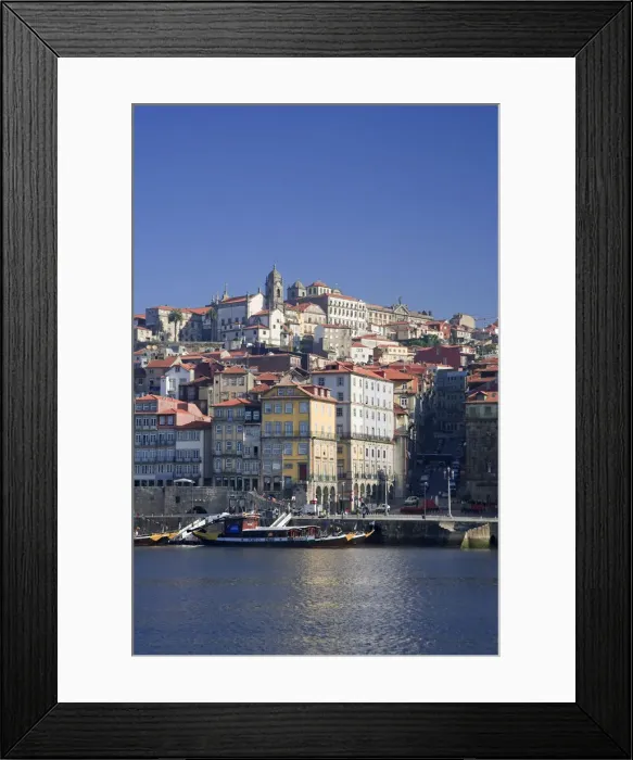 Framed Print : Ribeira District, Porto Old Town (UNESCO World Heritage), Portugal Framed Print : Ribeira District, Porto Old Town (UNESCO World Heritage), Portugal