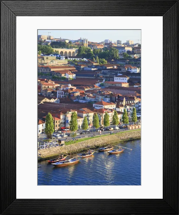 Framed Print : Porto Lodges and Douro River, Vila Nova de Gaia, Porto, Portugal Framed Print : Porto Lodges and Douro River, Vila Nova de Gaia, Porto, Portugal