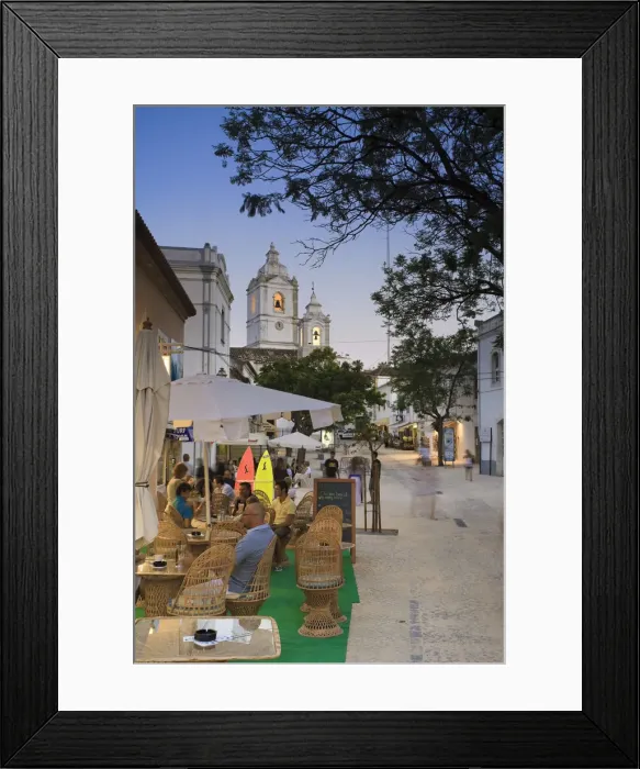 Framed Print : Ingreja de Santo Antonio and Lagos town center, Algarve, Portugal Framed Print : Ingreja de Santo Antonio and Lagos town center, Algarve, Portugal
