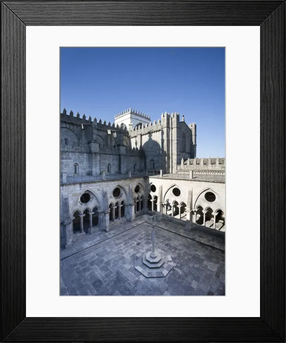 Framed Print : Sa (Cathedral) cloisters, Porto Old Town (UNESCO World Heritage), Portugal