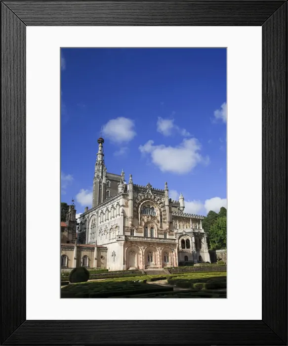 Framed Print : Bucaco Palace Hotel, Bucaco National Forest, Beira Litoral, Portugal Framed Print : Bucaco Palace Hotel, Bucaco National Forest, Beira Litoral, Portugal