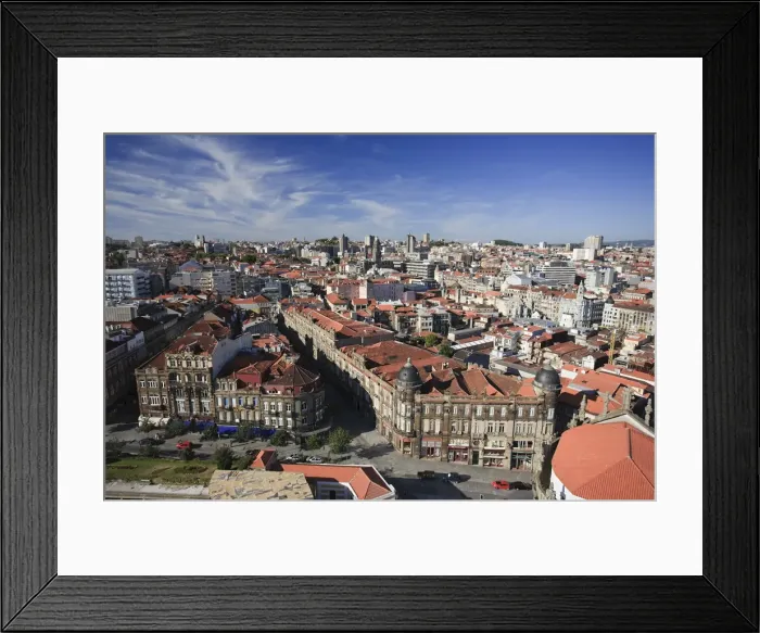 Framed Print : Rooftops and aerial view of Porto Old Town (UNESCO World Heritage), Portugal Framed Print : Rooftops and aerial view of Porto Old Town (UNESCO World Heritage), Portugal