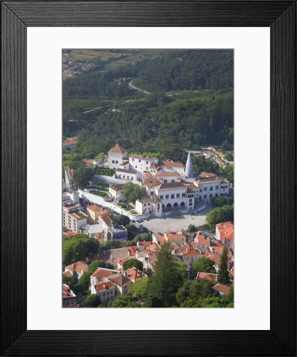 Framed Print : Sintra town and Sintra National Palace (UNESCO World Heritage), Portugal Framed Print : Sintra town and Sintra National Palace (UNESCO World Heritage), Portugal