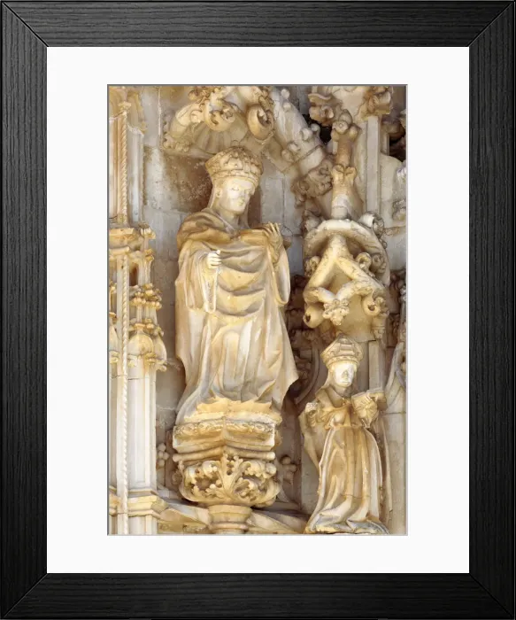 Framed Print : Aculptural decoration of Convent church, Convent of the Order of Christ (Convento Framed Print : Aculptural decoration of Convent church, Convent of the Order of Christ (Convento