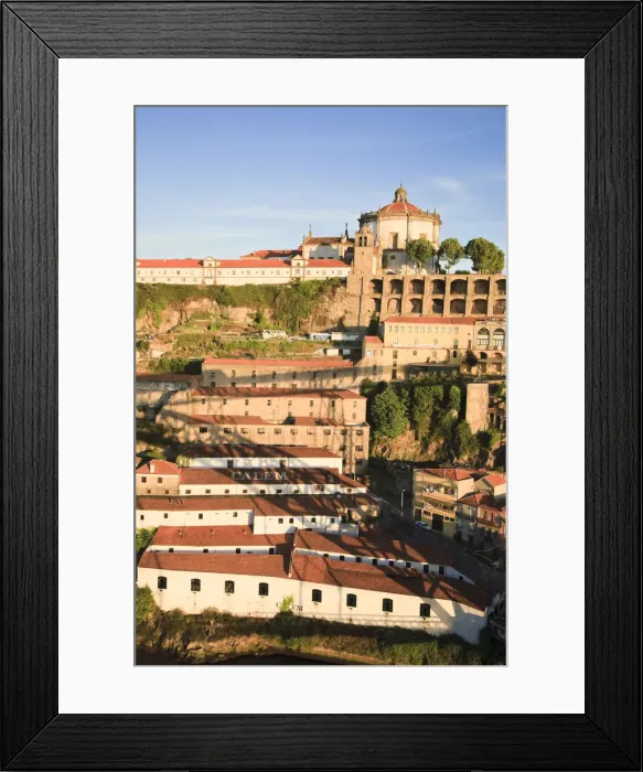 Framed Print : Porto Lodges and Serra de Pilar Monastery, Vila Nova de Gaia, Porto, Portugal Framed Print : Porto Lodges and Serra de Pilar Monastery, Vila Nova de Gaia, Porto, Portugal