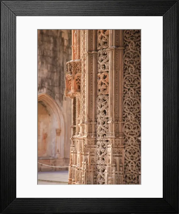 Framed Print : Carving details, Unfinished Chapels, Monastery of Santa Maria da Vitoria (UNESCO World Framed Print : Carving details, Unfinished Chapels, Monastery of Santa Maria da Vitoria (UNESCO World