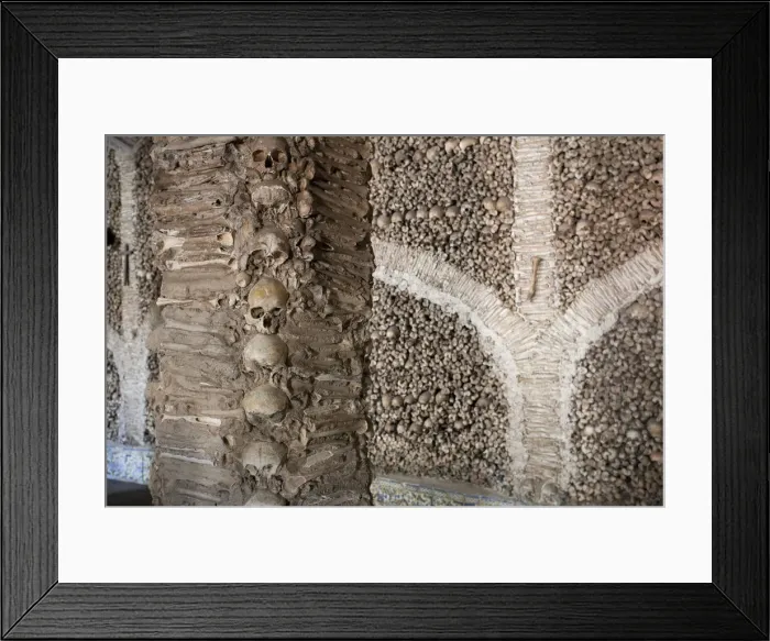 Framed Print : Bone Chapel (Capela dos ossos), Ingreja de Sao Francisco, Evora (UNESCO World Heritage) Framed Print : Bone Chapel (Capela dos ossos), Ingreja de Sao Francisco, Evora (UNESCO World Heritage)
