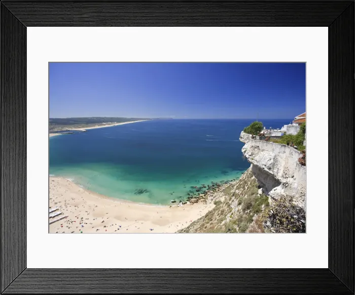 Framed Print : Nazare beach resort, Estremadura, Portugal Framed Print : Nazare beach resort, Estremadura, Portugal