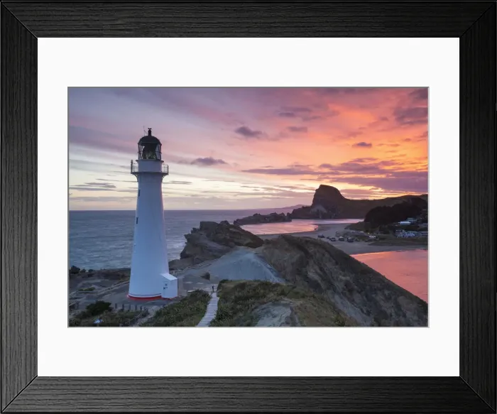 Framed Print : Lighthouse at Castlepoint, Wairarapa, North Island, New Zealand Framed Print : Lighthouse at Castlepoint, Wairarapa, North Island, New Zealand