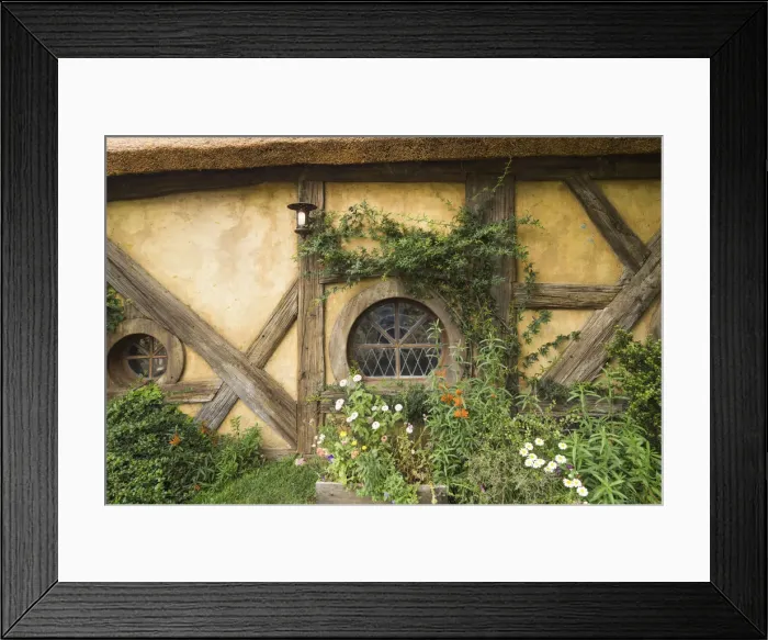Framed Print : New Zealand, North Island, Matamata, Hobbiton Movie Set, The Green Dragon Tavern Framed Print : New Zealand, North Island, Matamata, Hobbiton Movie Set, The Green Dragon Tavern