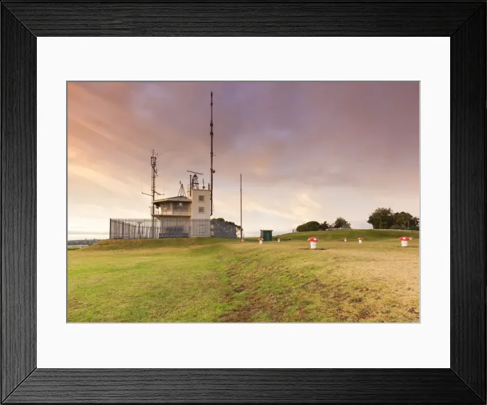 Framed Print : New Zealand, North Island, Auckland, Mt. Victoria weather station, Devonport, dawn Framed Print : New Zealand, North Island, Auckland, Mt. Victoria weather station, Devonport, dawn