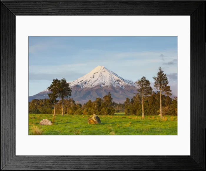 Framed Print : Mount Taranaki (Egmont) illuminated at sunrise, North Island, New Zealand Framed Print : Mount Taranaki (Egmont) illuminated at sunrise, North Island, New Zealand