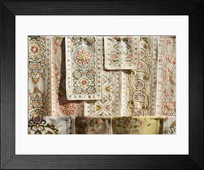 Framed Print : Silk for sale. Bukhara, a UNESCO World Heritage Site. Uzbekistan Framed Print : Silk for sale. Bukhara, a UNESCO World Heritage Site. Uzbekistan