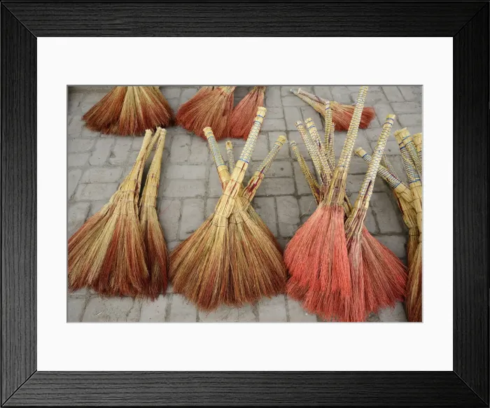 Framed Print : Traditional brooms for sale. Dekhon bazaar, Khiva. Uzbekistan Framed Print : Traditional brooms for sale. Dekhon bazaar, Khiva. Uzbekistan