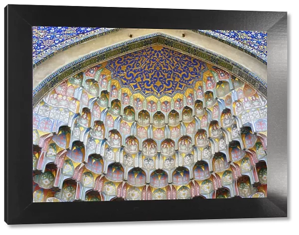 Detail of the Abdul Aziz Khan Madrassah. Bukhara, a UNESCO World Heritage Site