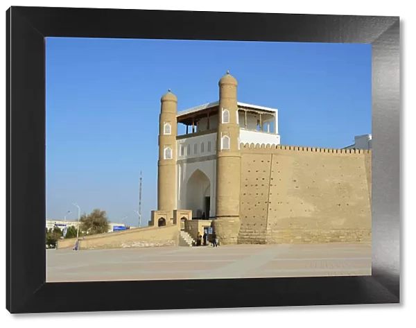 Entrance to the Ark fortress. Bukhara, a UNESCO World Heritage Site. Uzbekistan