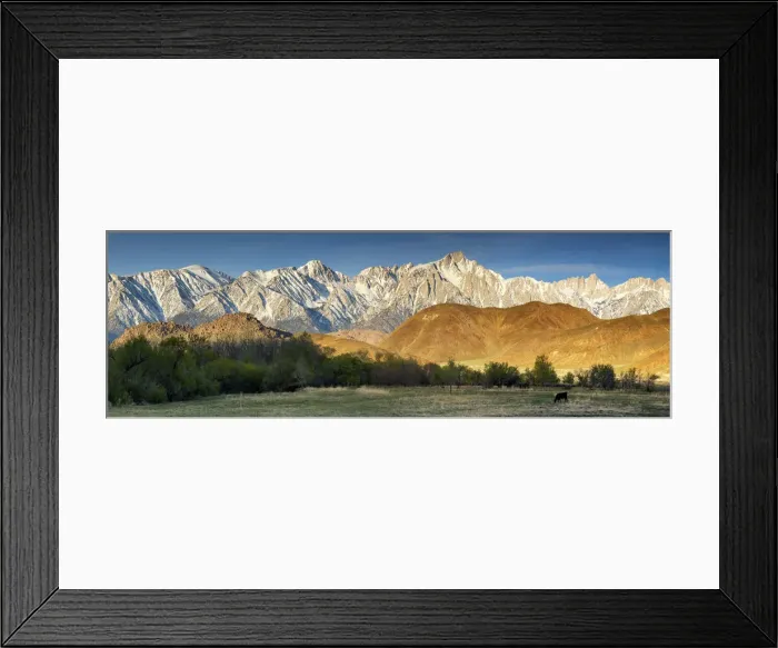 Framed Print : Alabama Hills & Lone Pine Peak, Lone Pine, California, USA Framed Print : Alabama Hills & Lone Pine Peak, Lone Pine, California, USA