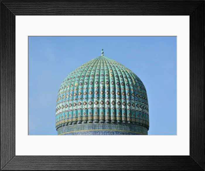 Framed Print : Bibi Khanum mosque. It was built (1399) as Samarkands main place of worship Framed Print : Bibi Khanum mosque. It was built (1399) as Samarkands main place of worship