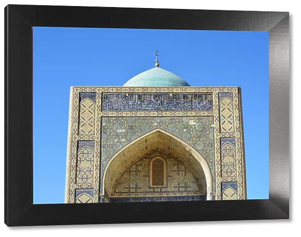 Detail of the Kalon mosque. Bukhara, a UNESCO World Heritage Site. Uzbekistan