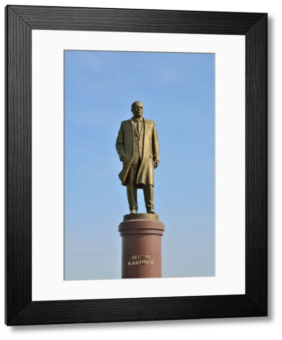 Framed Print : The statue of the late leader Islam Karimov Framed Print : The statue of the late leader Islam Karimov