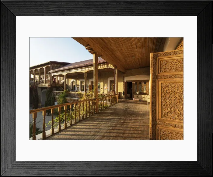 Framed Print : Schastivaya ptitsa (Happy Bird) Art Gallery, housed in a historical building of a wooden caravanserai of the19th century. Samarkand, a UNESCO World Heritage Site. Uzbekistan Framed Print : Schastivaya ptitsa (Happy Bird) Art Gallery, housed in a historical building of a wooden caravanserai of the19th century. Samarkand, a UNESCO World Heritage Site. Uzbekistan