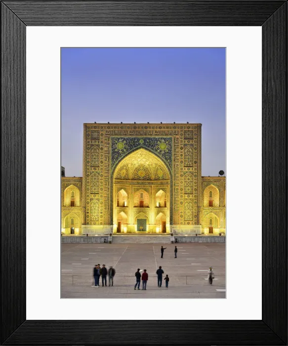Framed Print : The Registan square and Tilya-Kori Madrasah. A Unesco World Heritage Site, Samarkand Framed Print : The Registan square and Tilya-Kori Madrasah. A Unesco World Heritage Site, Samarkand