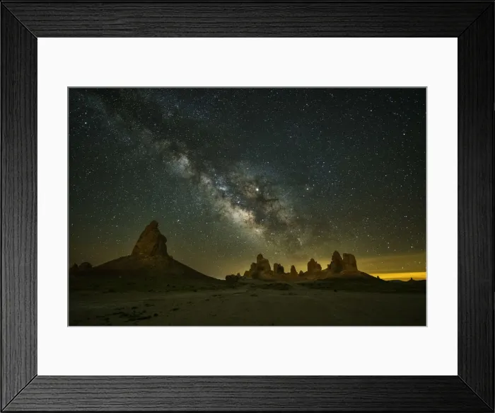 Framed Print : Milky Way over Trona Pinnacles, Trona, California, USA Framed Print : Milky Way over Trona Pinnacles, Trona, California, USA