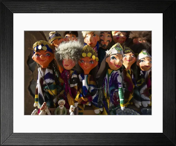 Framed Print : Traditional puppets, souvenirs, Khiva, Uzbekistan Framed Print : Traditional puppets, souvenirs, Khiva, Uzbekistan