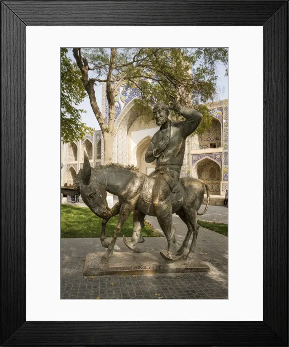 Framed Print : Statue of Hoja Nasruddin, a semi-mythical storyteller who appears in Sufi teaching-tales Framed Print : Statue of Hoja Nasruddin, a semi-mythical storyteller who appears in Sufi teaching-tales