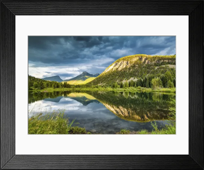 Framed Print : Beaver Lake Reflections, Marble, Colorado, USA Framed Print : Beaver Lake Reflections, Marble, Colorado, USA