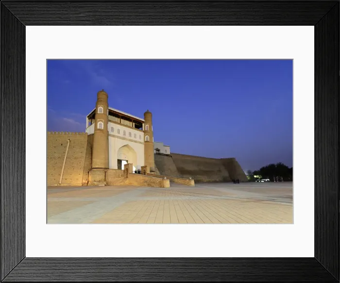Framed Print : Entrance to the Ark fortress. Bukhara, a UNESCO World Heritage Site. Uzbekistan