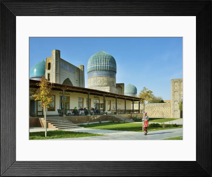 Framed Print : The Art House restaurant near Bibi Khanum mosque Framed Print : The Art House restaurant near Bibi Khanum mosque