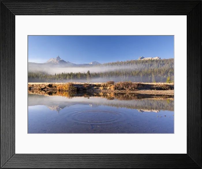 Framed Print : Unicorn and Cathedral Peaks reflected in the Tuolumne River, Tuolumne Meadows, Yosemite Framed Print : Unicorn and Cathedral Peaks reflected in the Tuolumne River, Tuolumne Meadows, Yosemite
