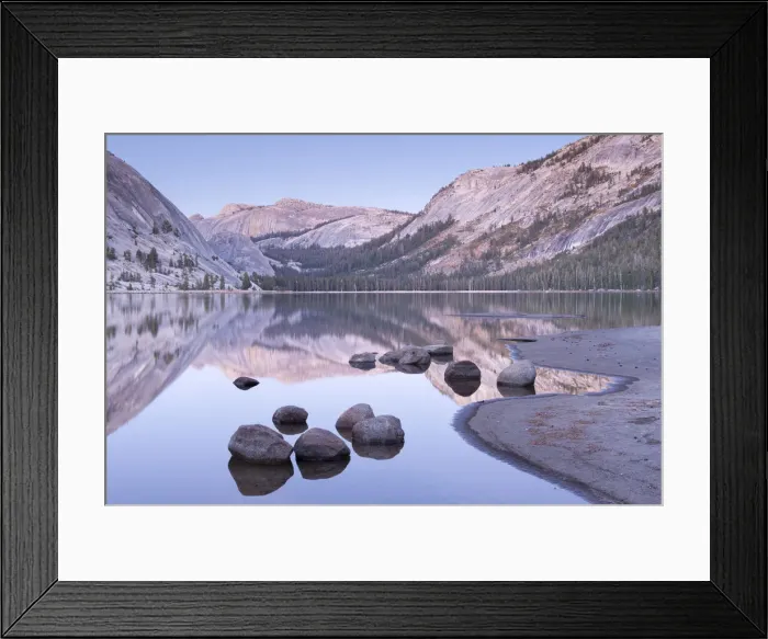 Framed Print : Tranquil evening tones at Tenaya Lake, Yosemite National Park, California, USA. Autumn Framed Print : Tranquil evening tones at Tenaya Lake, Yosemite National Park, California, USA. Autumn