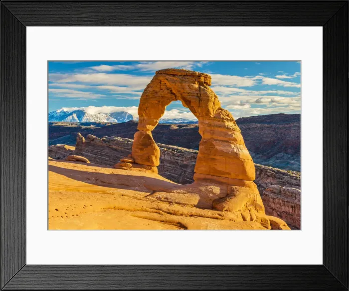 Framed Print : The Delicate Arch at sunset, Arches National Park, Utah, USA Framed Print : The Delicate Arch at sunset, Arches National Park, Utah, USA