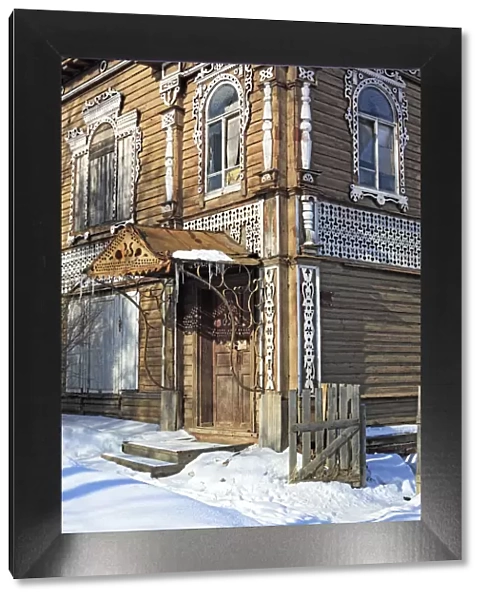 Old wooden house, Belozersk, Vologda region, Russia
