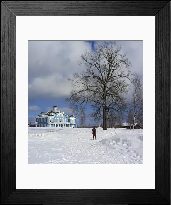 Framed Print : Estate house (1800s), Gorka Galskikh, Cherepovets, Vologda region, Russia