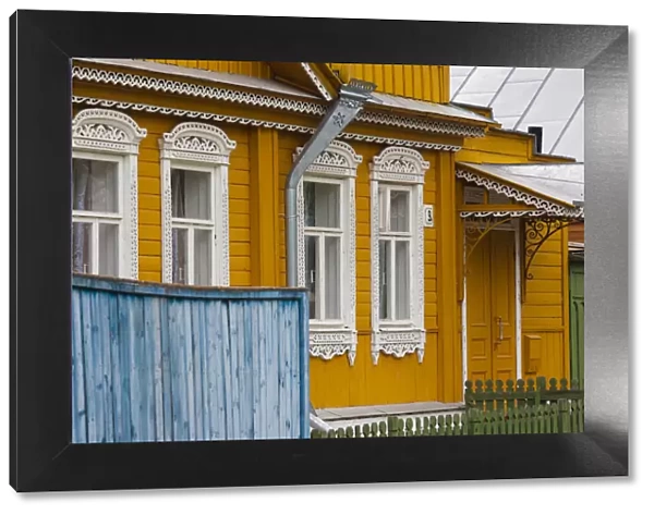 Russia, Vladimir Oblast, Golden Ring, Suzdal, traditional Russian buildings, window