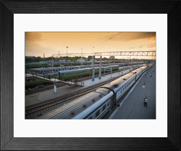 Framed Print : Russia, Trans Siberian Railway, Irkutsk to Ekaterinburg, , Trains at Novosbisk Railway Framed Print : Russia, Trans Siberian Railway, Irkutsk to Ekaterinburg, , Trains at Novosbisk Railway