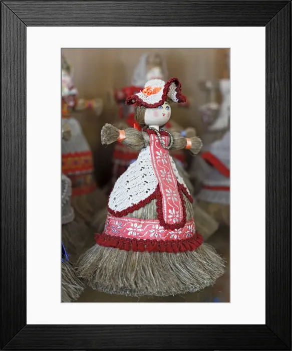 Framed Print : Traditional hand made dolls, Belozersk, Vologda region, Russia Framed Print : Traditional hand made dolls, Belozersk, Vologda region, Russia