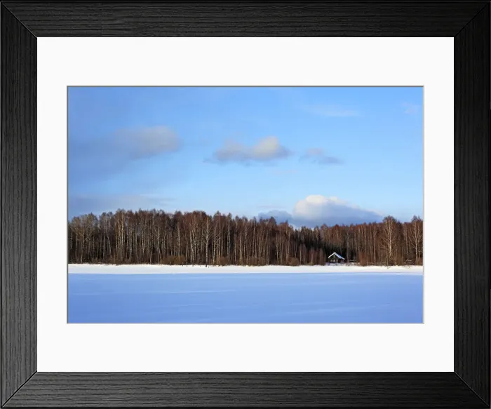 Framed Print : Winter landscape, Suda, Vologda region, Russia Framed Print : Winter landscape, Suda, Vologda region, Russia