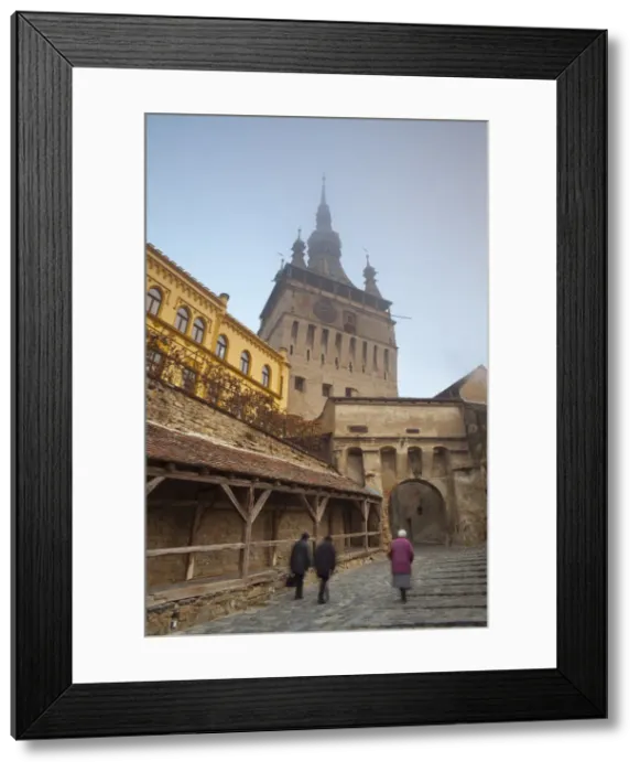 Framed Print : Clock Tower & Medieval Old Town, Sighisoara, Transylvania, Romania Framed Print : Clock Tower & Medieval Old Town, Sighisoara, Transylvania, Romania