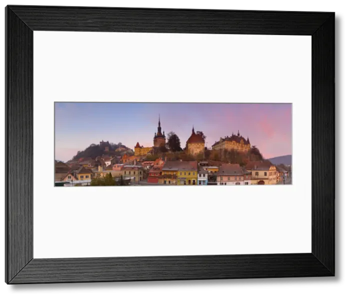 Framed Print : The Medieval Old Town of Sighisoara, Transylvania, Romania Framed Print : The Medieval Old Town of Sighisoara, Transylvania, Romania