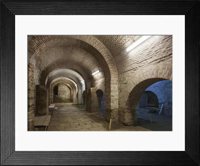 Framed Print : Romania, Bucharest, Lipscani Old Town, Old Princely Court, underground passageway Framed Print : Romania, Bucharest, Lipscani Old Town, Old Princely Court, underground passageway