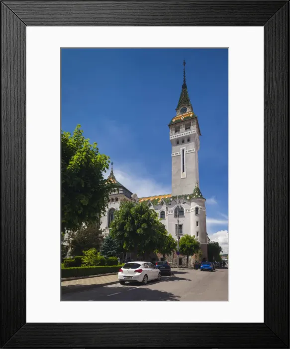 Framed Print : Romania, Transylvania, Targu Mures, county council building and tower Framed Print : Romania, Transylvania, Targu Mures, county council building and tower