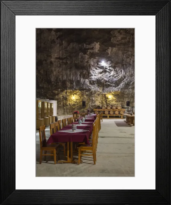 Framed Print : Romania, Transylvania, Praid, Praid Salt Mine, mine restaurant Framed Print : Romania, Transylvania, Praid, Praid Salt Mine, mine restaurant